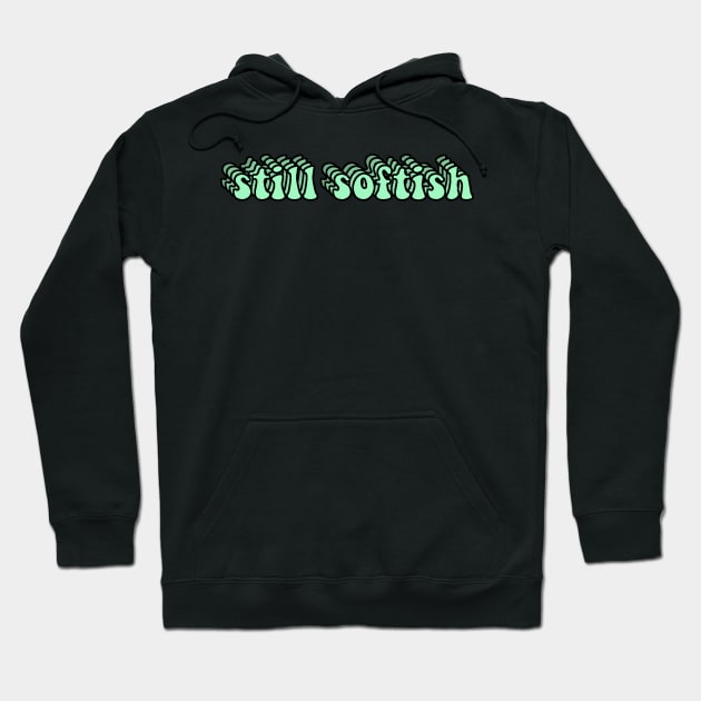 Mint Green Still Softish Sticker Hoodie by Lauren Cude